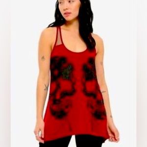 NWT Hot Topic Midnight Hour Skull Sleeveless Top Shirt Womens Small